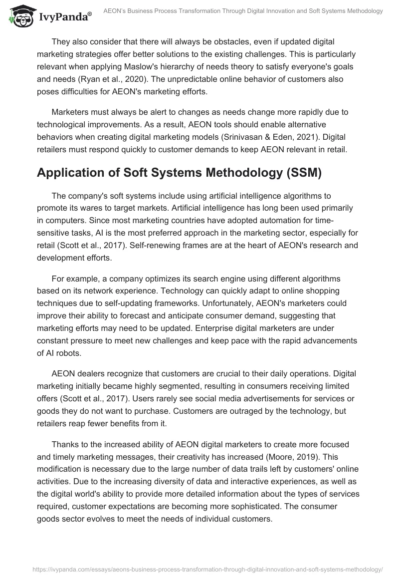AEON’s Business Process Transformation Through Digital Innovation and Soft Systems Methodology. Page 2