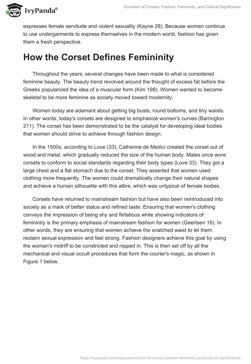 Evolution of Corsets: Fashion, Femininity, and Cultural Significance. Page 2