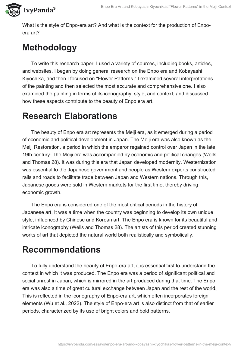 Enpo Era Art and Kobayashi Kiyochika’s “Flower Patterns” in the Meiji Context. Page 2