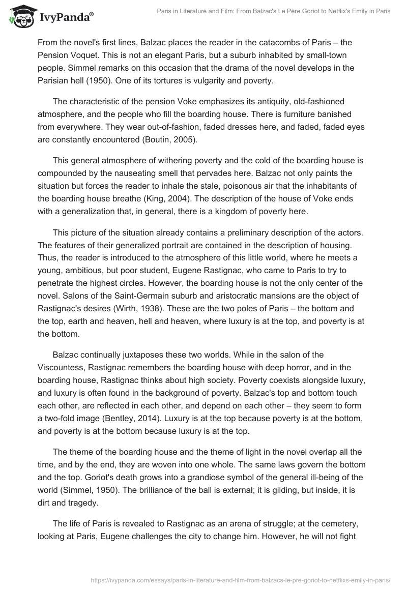 Paris in Literature and Film: From Balzac's Le Père Goriot to Netflix's Emily in Paris. Page 2