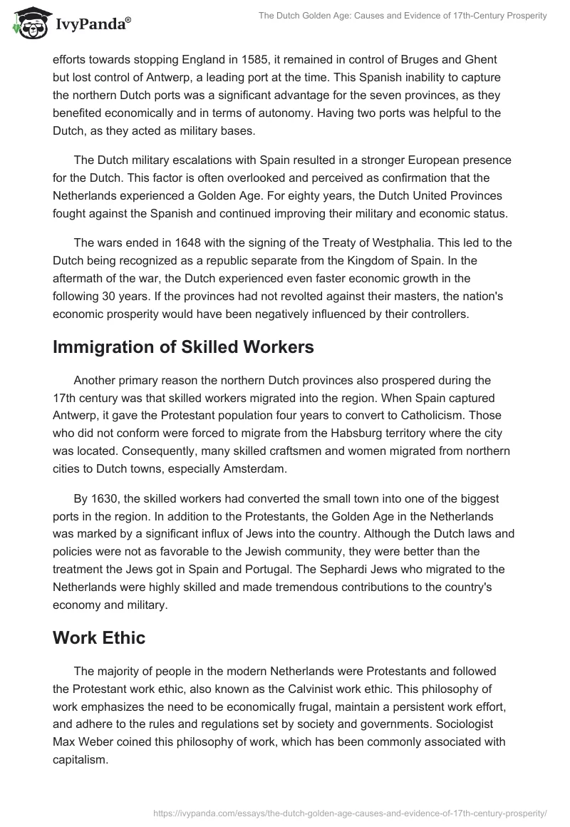 The Dutch Golden Age: Causes and Evidence of 17th-Century Prosperity. Page 2