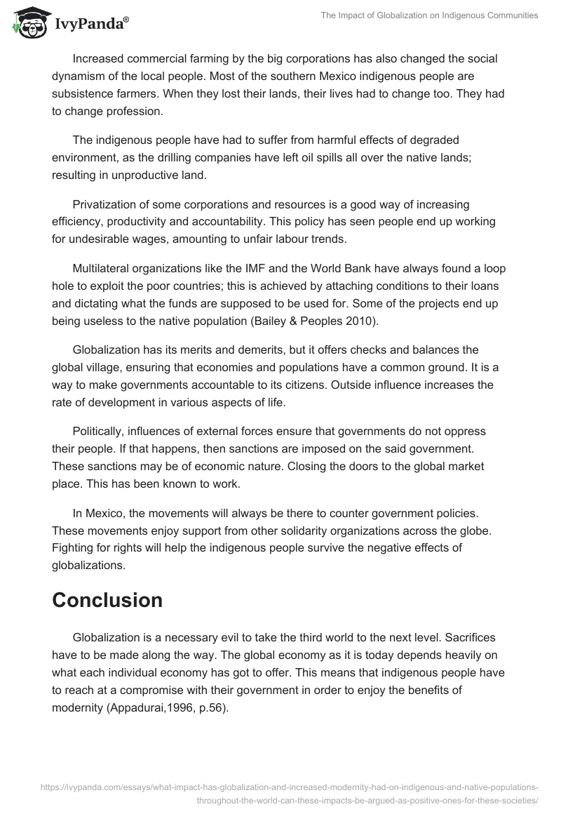 The Impact of Globalization on Indigenous Communities. Page 4