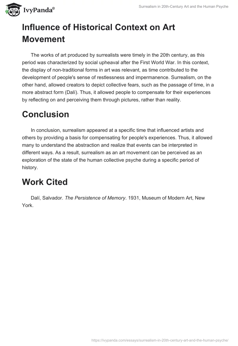 Surrealism in 20th-Century Art and the Human Psyche. Page 2