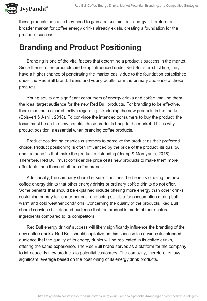 Red Bull Coffee Energy Drinks: Market Potential, Branding, and Competitive Strategies. Page 2