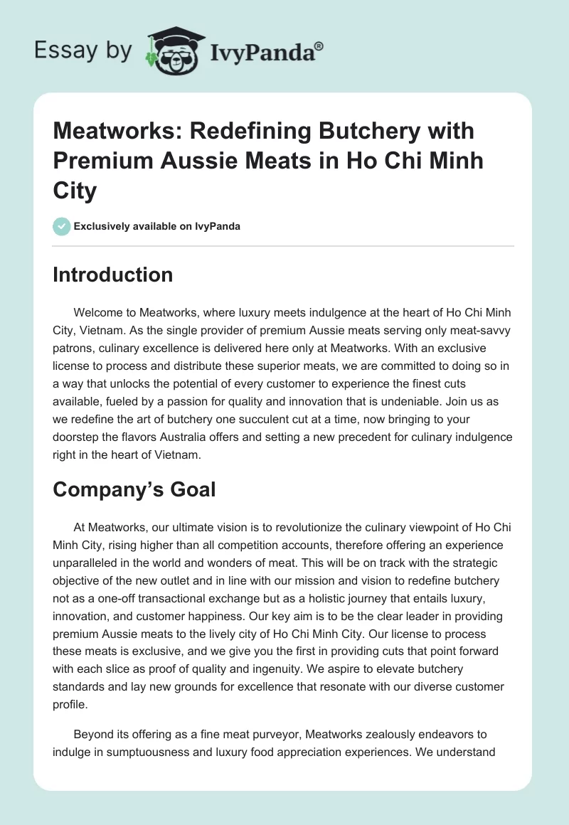 Meatworks: Redefining Butchery with Premium Aussie Meats in Ho Chi Minh City. Page 1
