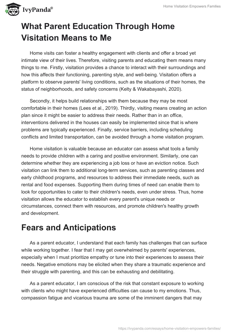 Home Visitation Empowers Families. Page 2