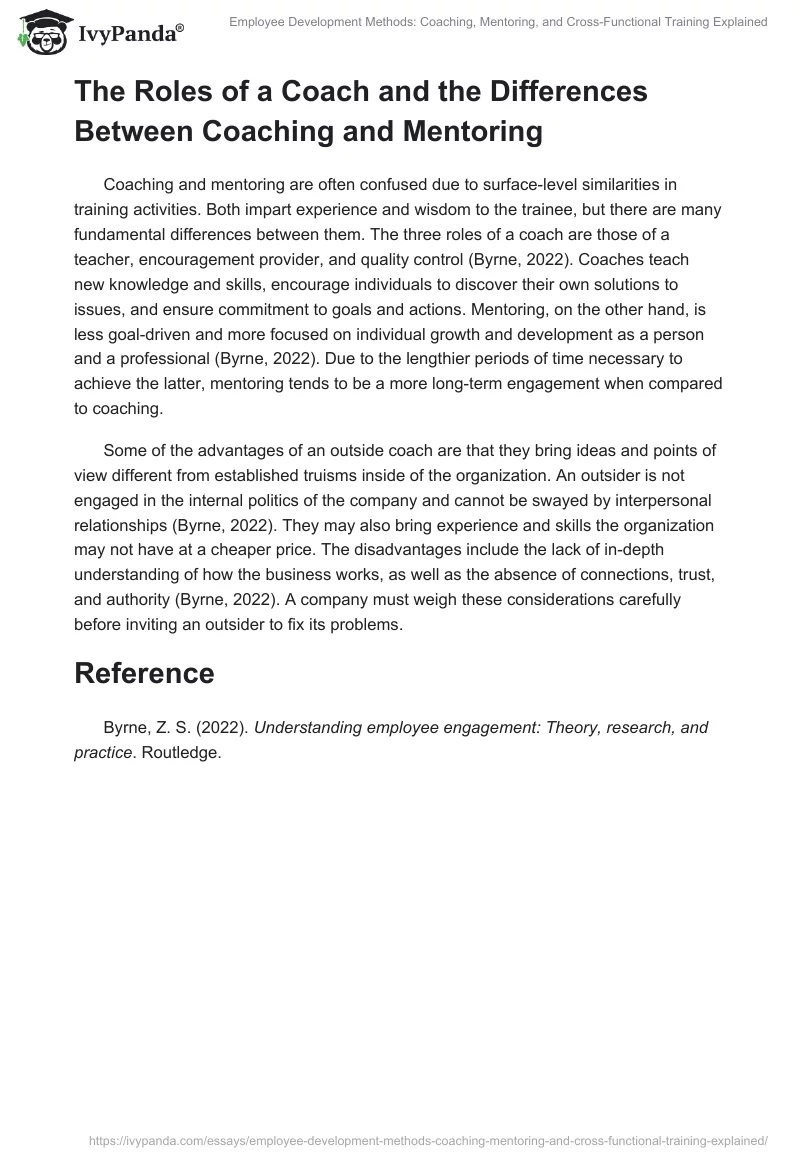 Employee Development Methods: Coaching, Mentoring, and Cross-Functional Training Explained. Page 2