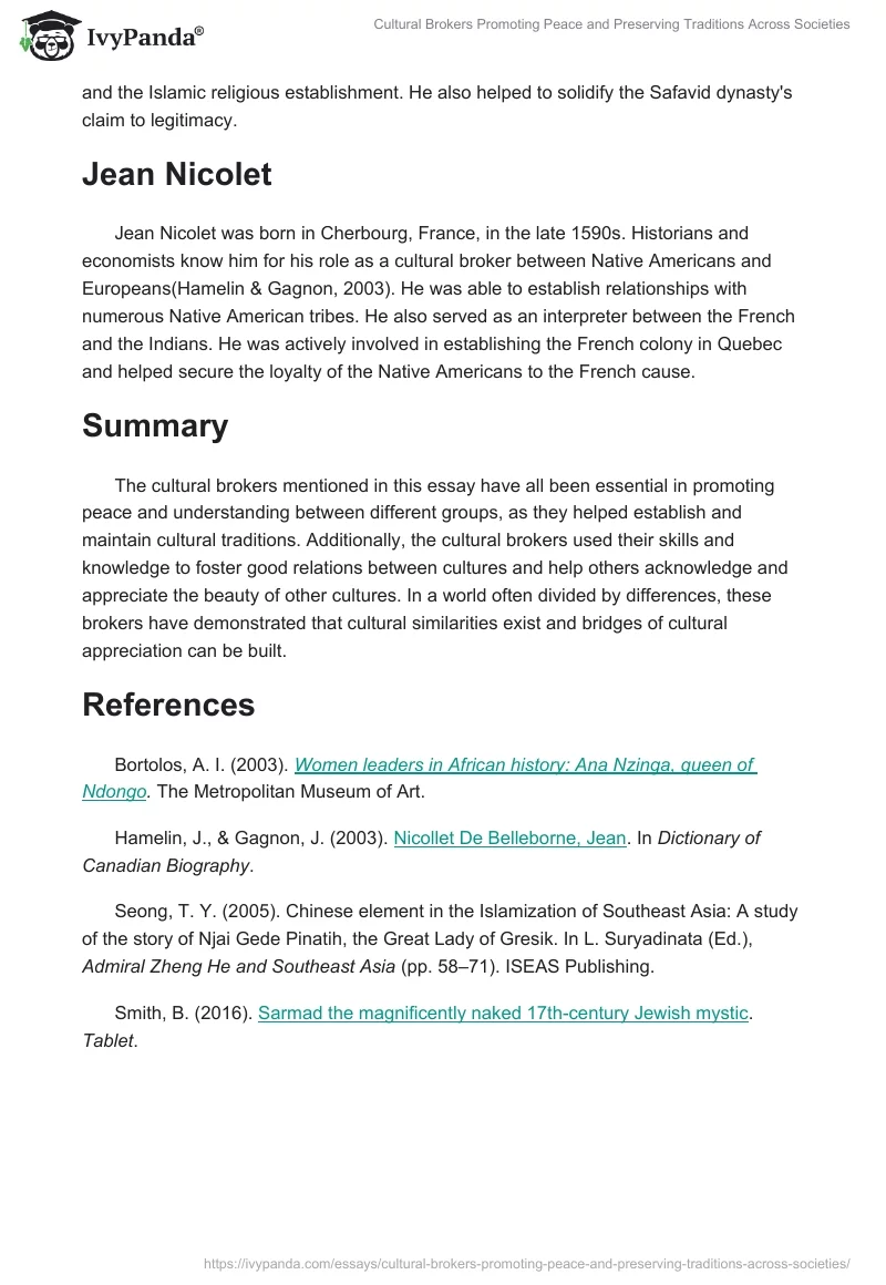 Cultural Brokers Promoting Peace and Preserving Traditions Across Societies. Page 2