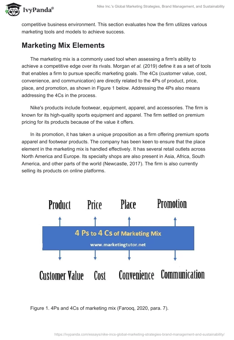 Nike Inc.'s Global Marketing Strategies, Brand Management, and Sustainability. Page 2