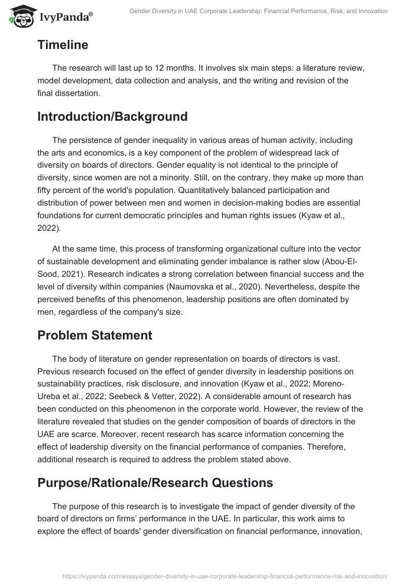 Gender Diversity in UAE Corporate Leadership: Financial Performance, Risk, and Innovation. Page 2