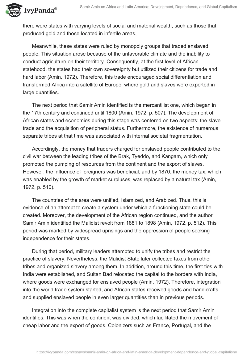 Samir Amin on Africa and Latin America: Development, Dependence, and Global Capitalism. Page 2