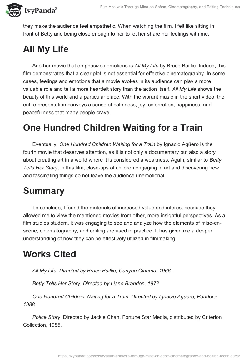 Film Analysis Through Mise-en-Scène, Cinematography, and Editing Techniques. Page 2
