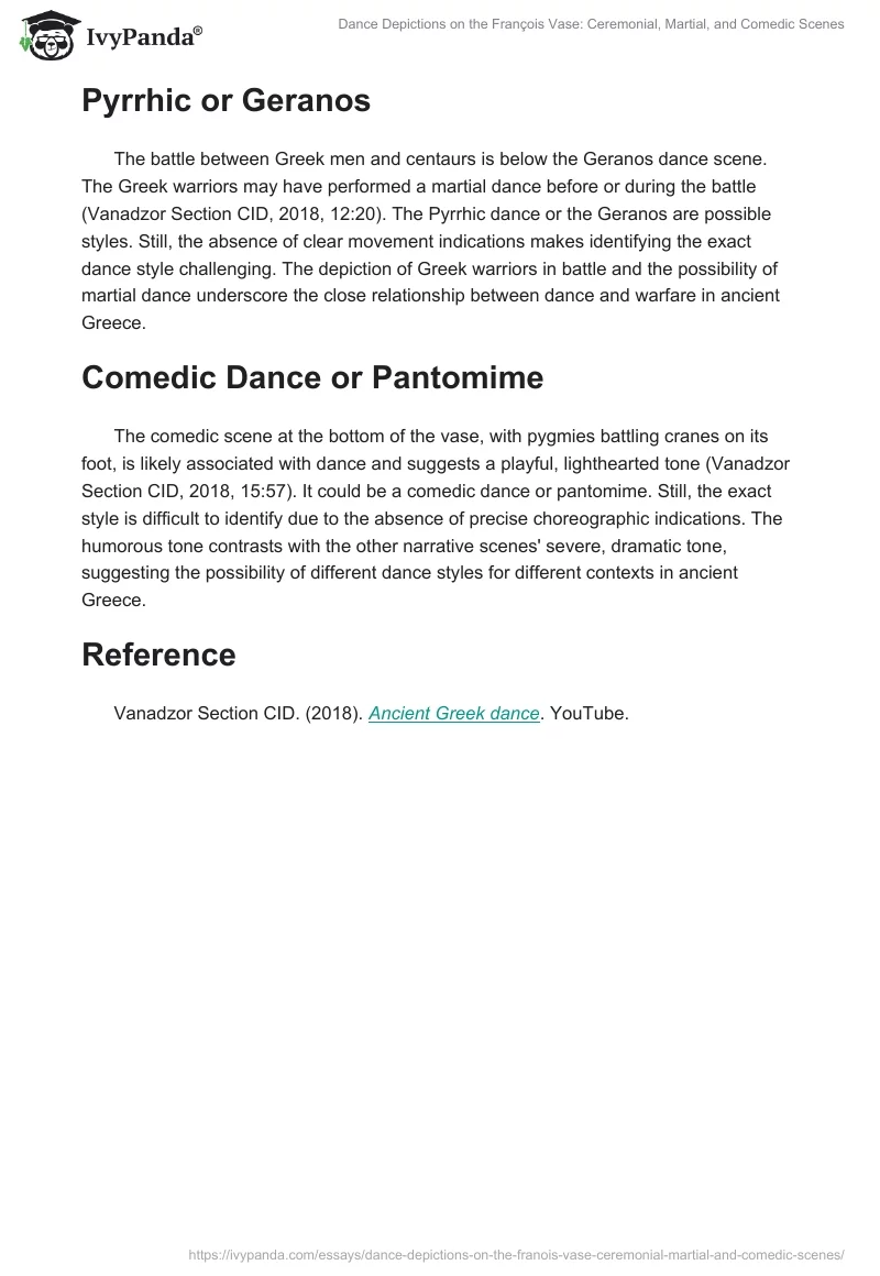 Dance Depictions on the François Vase: Ceremonial, Martial, and Comedic Scenes. Page 2
