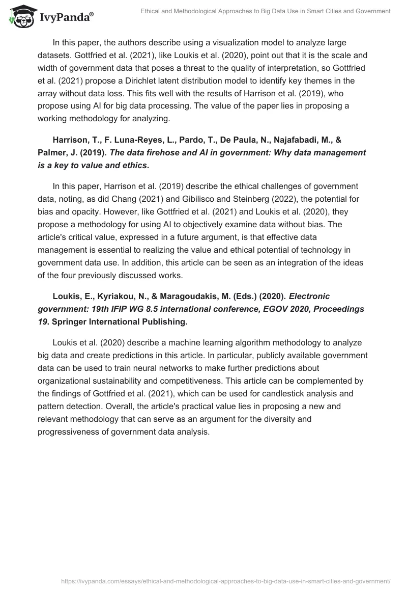 Ethical and Methodological Approaches to Big Data Use in Smart Cities and Government. Page 2