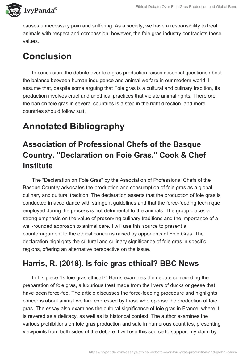 Ethical Debate Over Foie Gras Production and Global Bans. Page 2