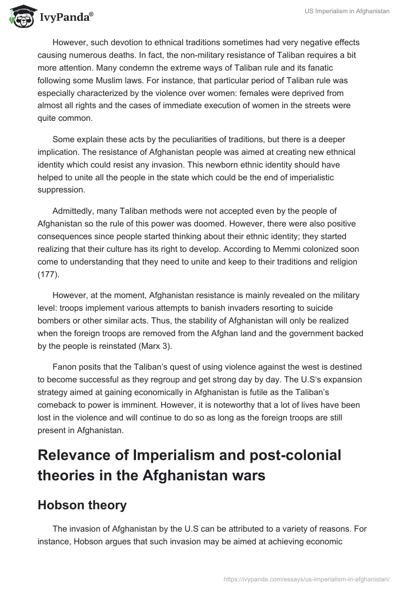 US Imperialism in Afghanistan. Page 3