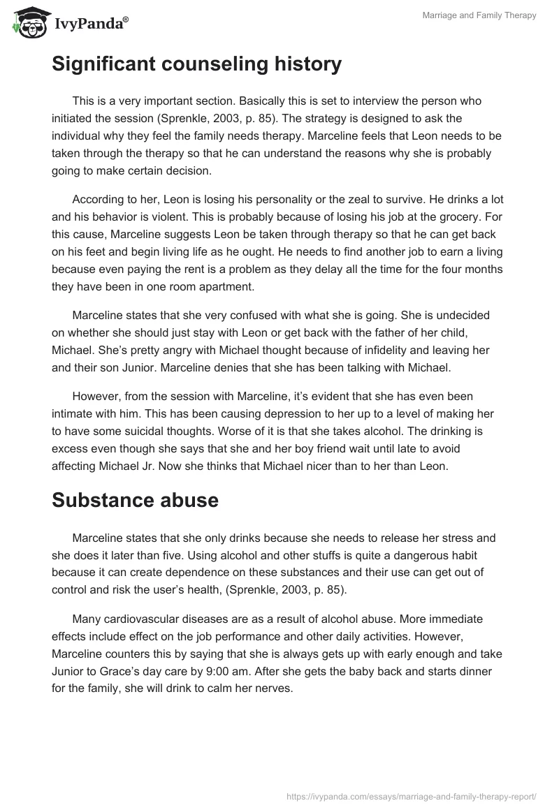 Marriage and Family Therapy. Page 2