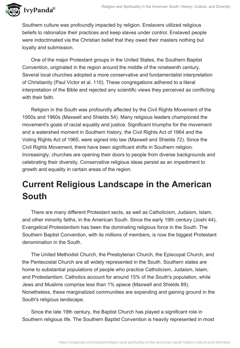 Religion and Spirituality in the American South: History, Culture, and Diversity. Page 2