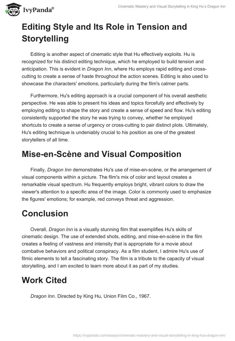 Cinematic Mastery and Visual Storytelling in King Hu’s Dragon Inn. Page 2