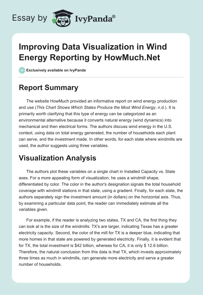 Improving Data Visualization in Wind Energy Reporting by HowMuch.Net. Page 1