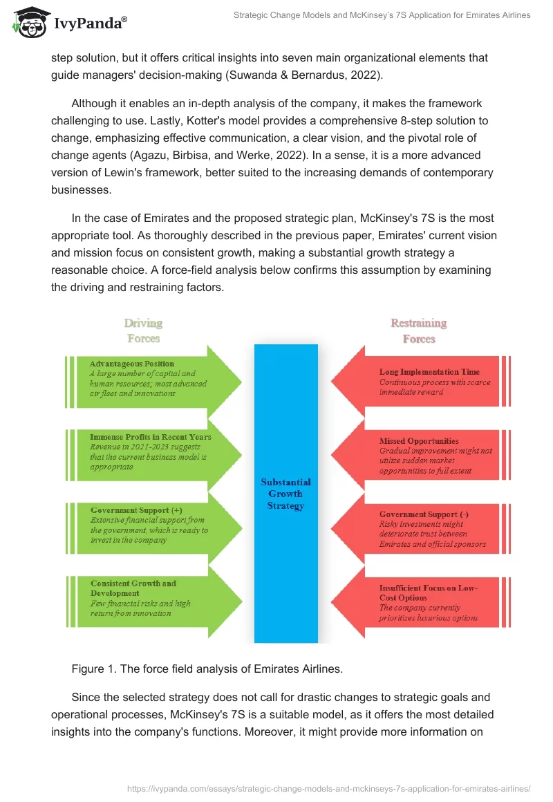 Strategic Change Models and McKinsey’s 7S Application for Emirates Airlines. Page 2