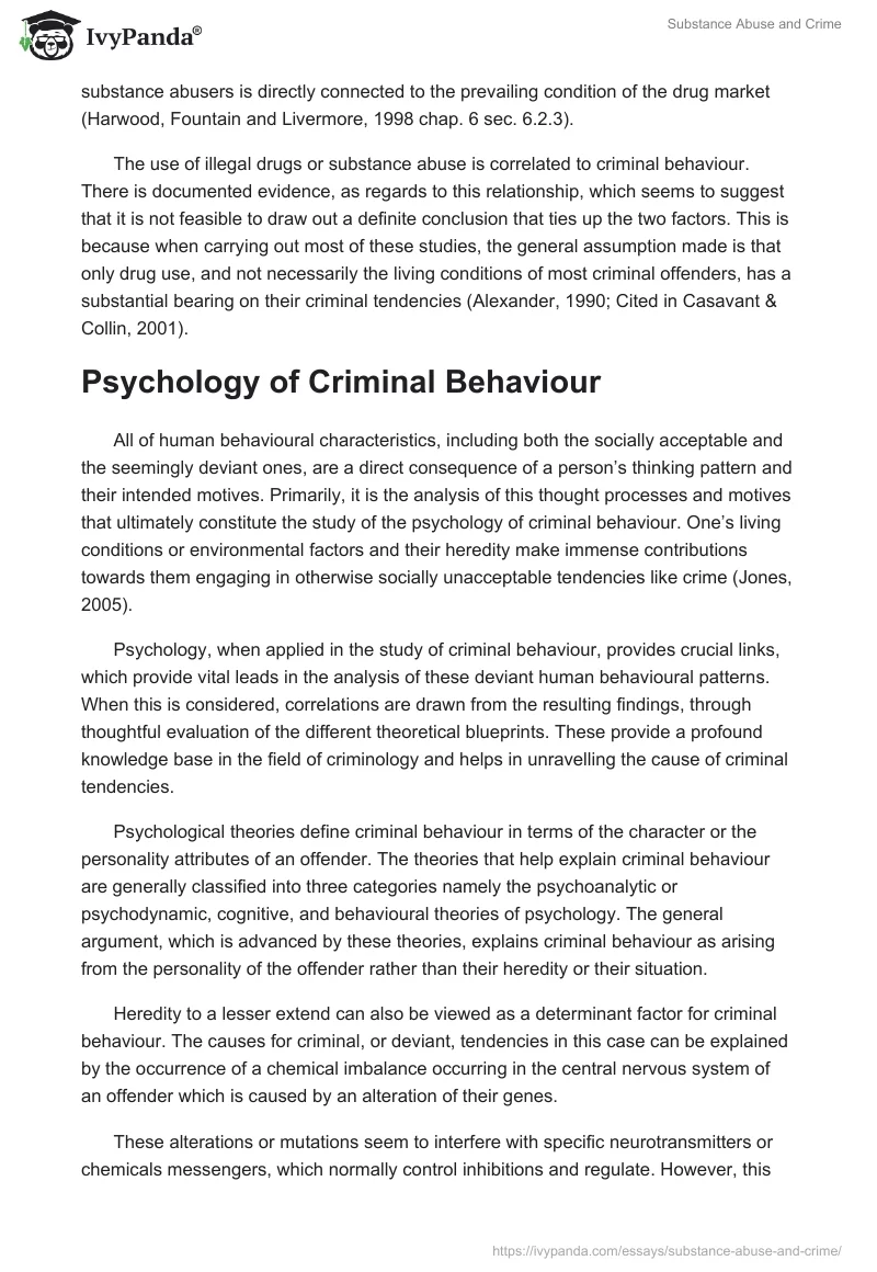 Substance Abuse and Crime. Page 3