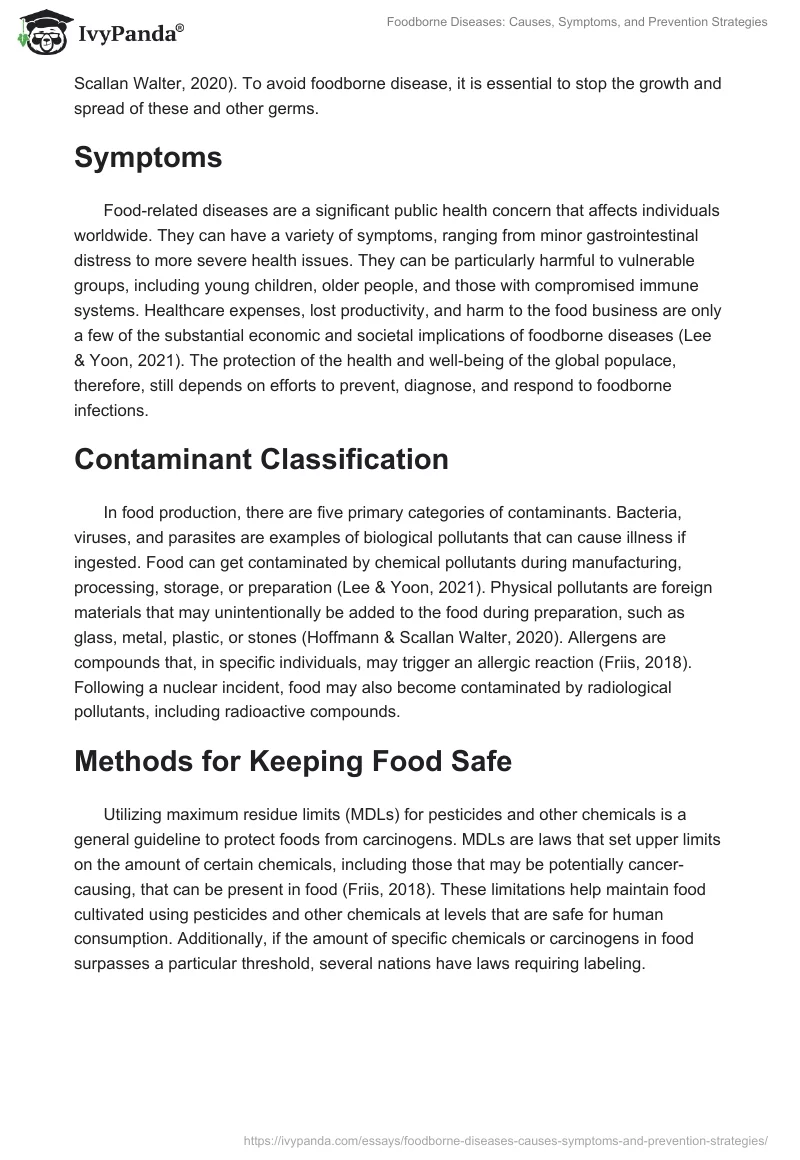 Foodborne Diseases: Causes, Symptoms, and Prevention Strategies. Page 2