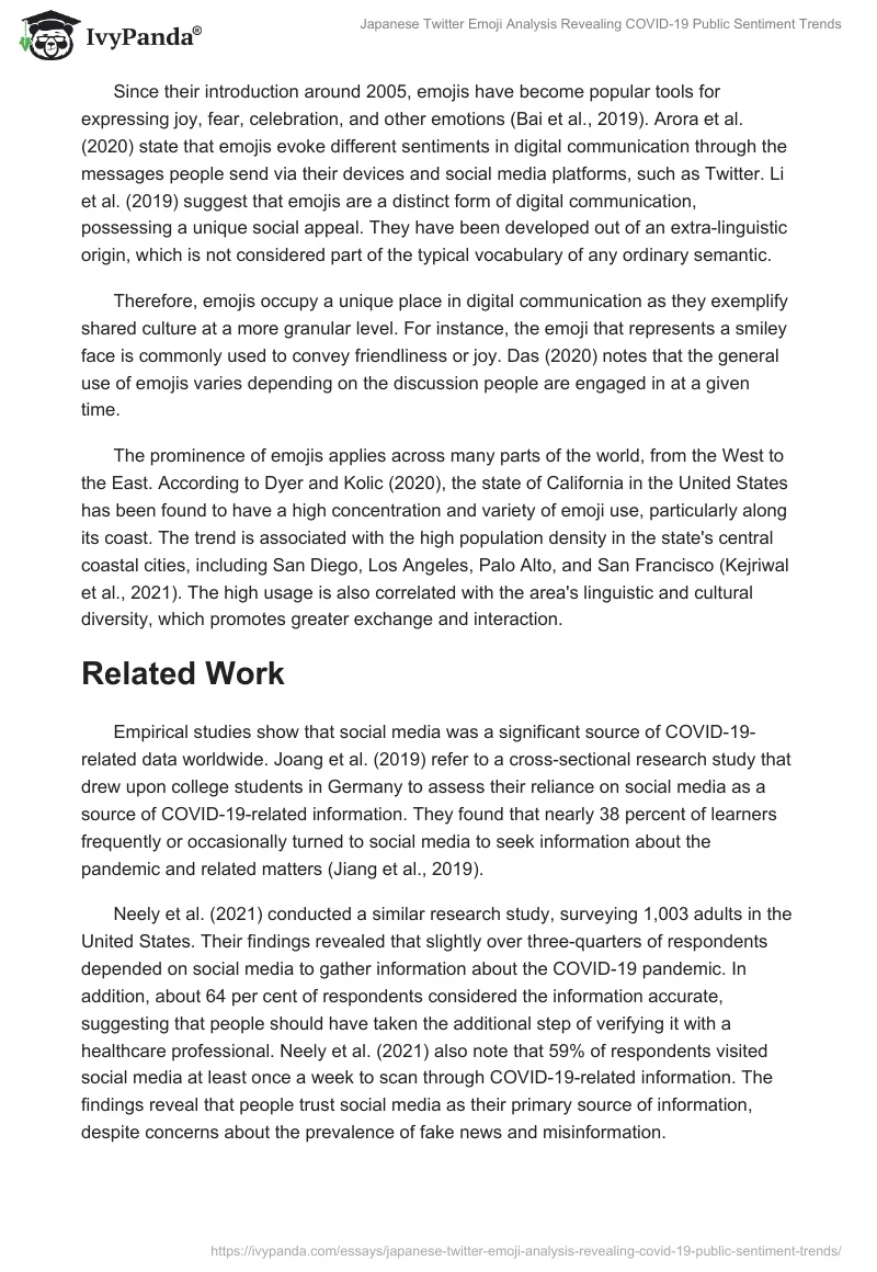 Japanese Twitter Emoji Analysis Revealing COVID-19 Public Sentiment Trends. Page 2