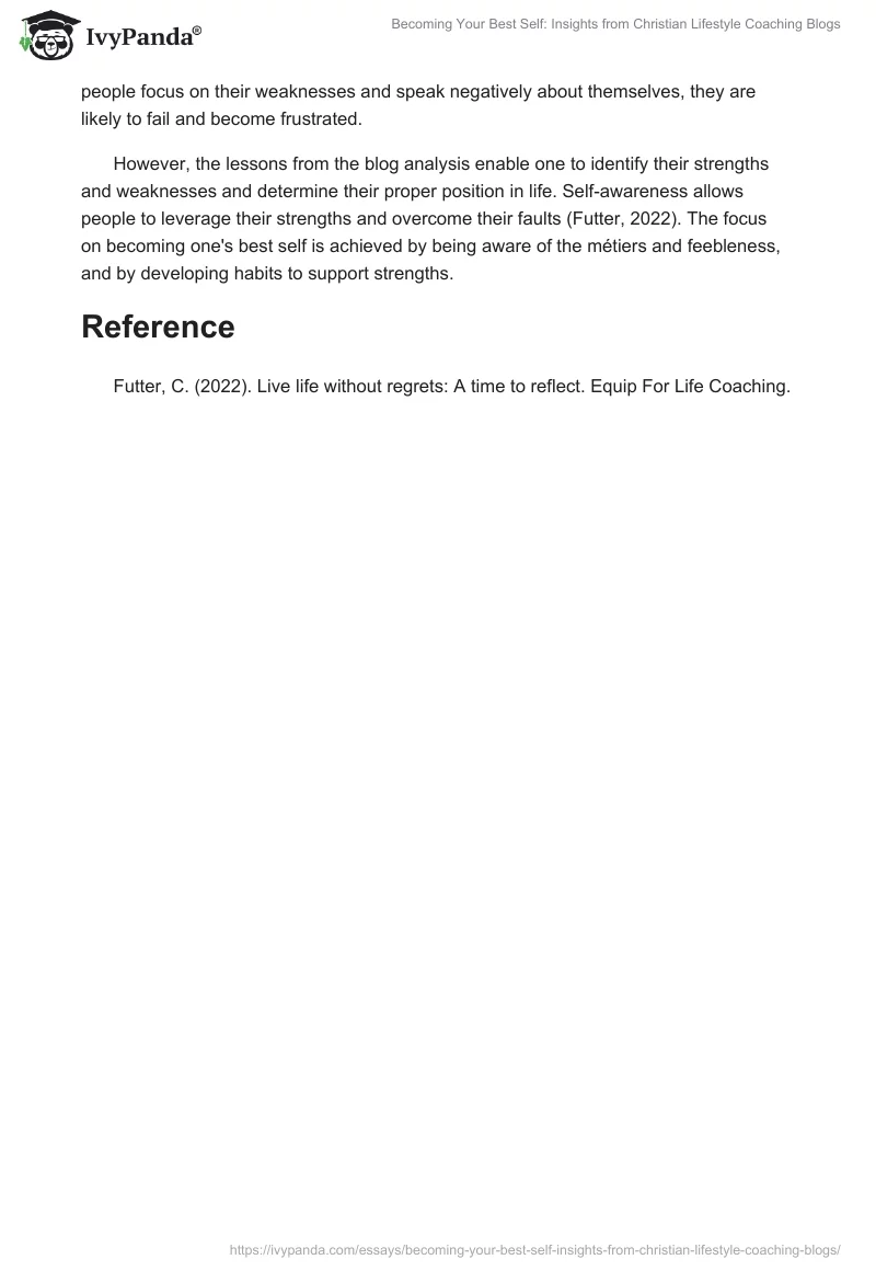 Becoming Your Best Self: Insights from Christian Lifestyle Coaching Blogs. Page 2