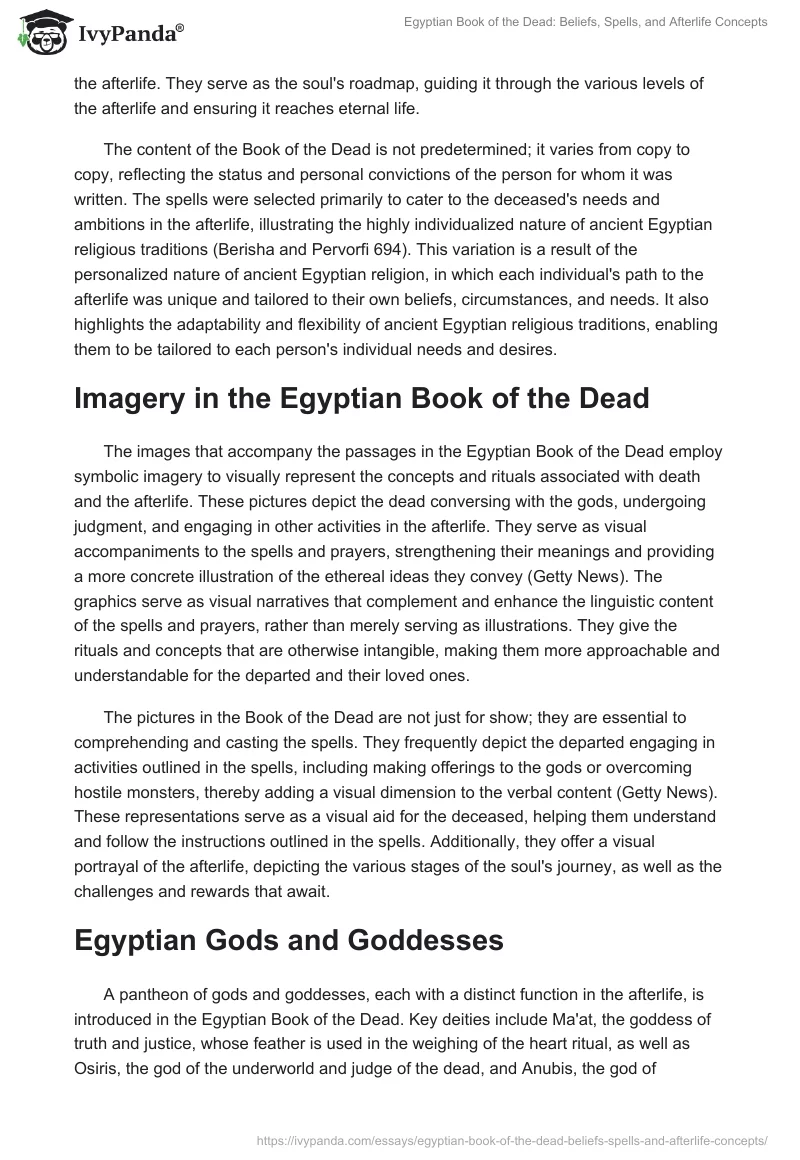Egyptian Book of the Dead: Beliefs, Spells, and Afterlife Concepts. Page 2