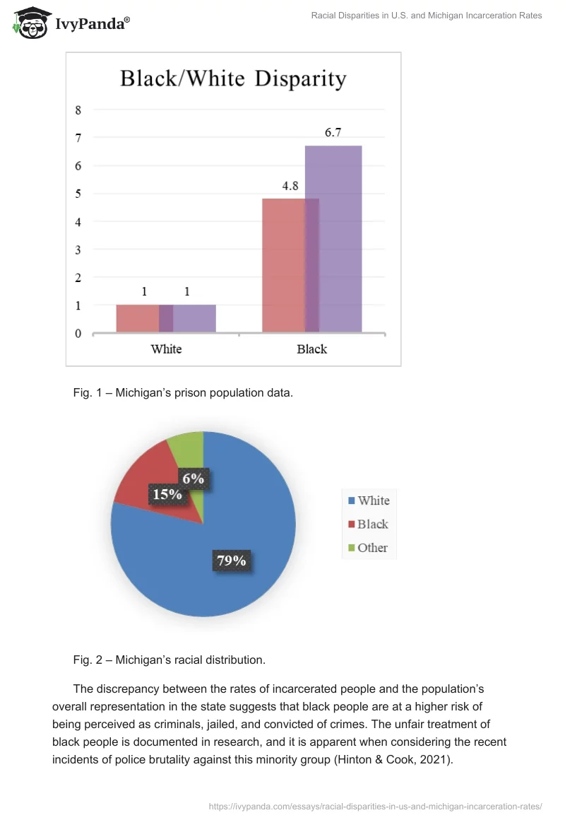 Racial Disparities in U.S. and Michigan Incarceration Rates. Page 2