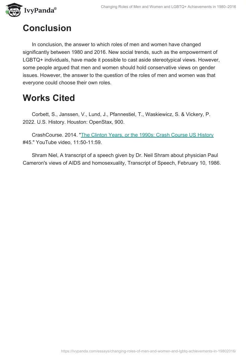 Changing Roles of Men and Women and LGBTQ+ Achievements in 1980–2016. Page 2