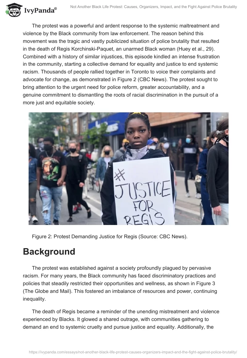 Not Another Black Life Protest: Causes, Organizers, Impact, and the Fight Against Police Brutality. Page 2
