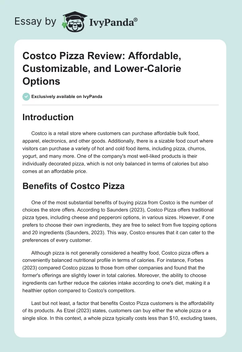 Costco Pizza Review: Affordable, Customizable, and Lower-Calorie Options. Page 1