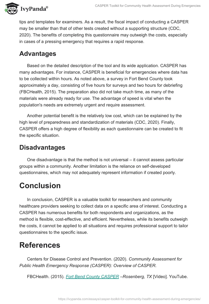CASPER Toolkit for Community Health Assessment During Emergencies. Page 2