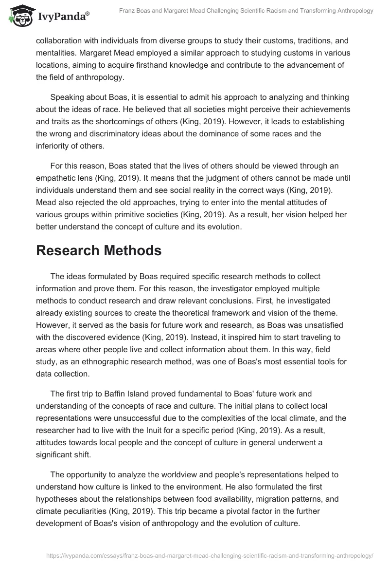 Franz Boas and Margaret Mead Challenging Scientific Racism and Transforming Anthropology. Page 2