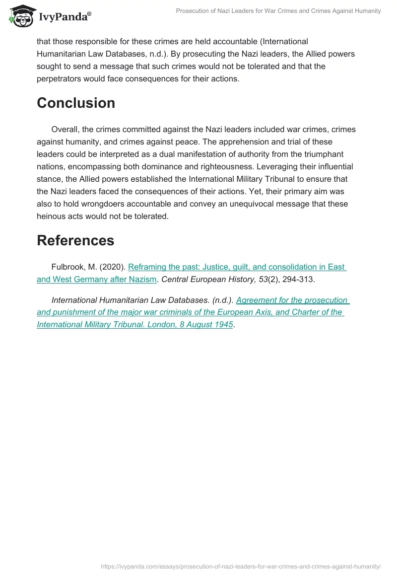 Prosecution of Nazi Leaders for War Crimes and Crimes Against Humanity. Page 2