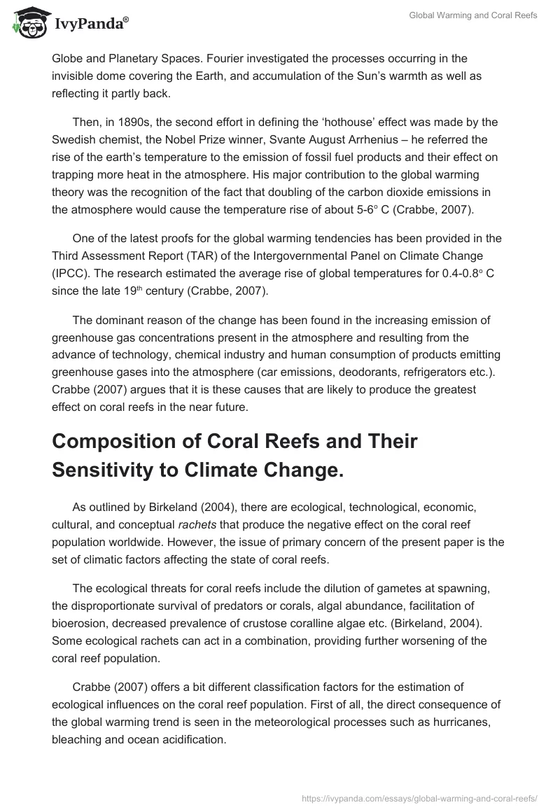 Global Warming and Coral Reefs. Page 2