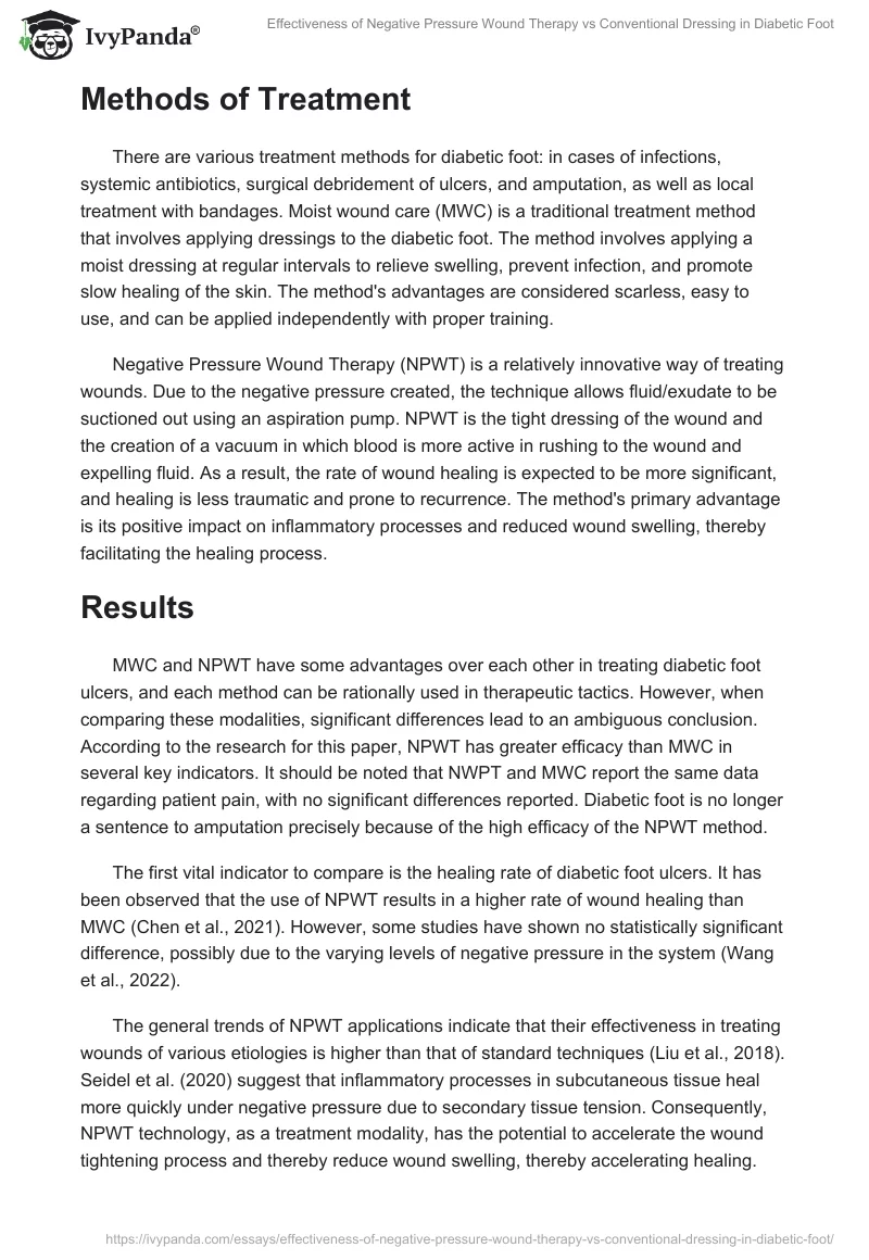 Effectiveness of Negative Pressure Wound Therapy vs Conventional Dressing in Diabetic Foot. Page 2