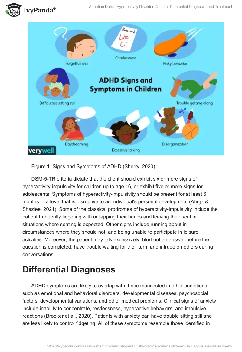 Attention Deficit Hyperactivity Disorder: Criteria, Differential Diagnosis, and Treatment. Page 2