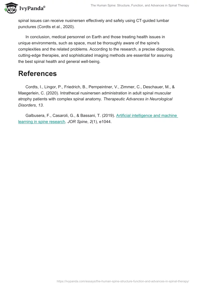 The Human Spine: Structure, Function, and Advances in Spinal Therapy. Page 2