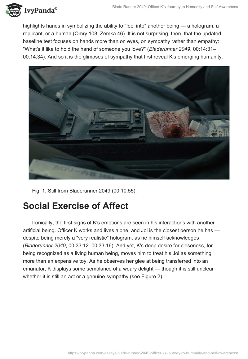 Blade Runner 2049: Officer K’s Journey to Humanity and Self-Awareness. Page 2