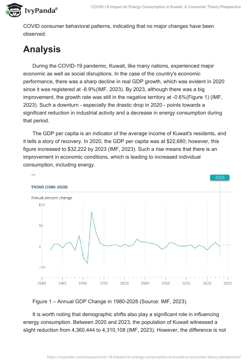 COVID-19 Impact on Energy Consumption in Kuwait: A Consumer Theory Perspective. Page 2