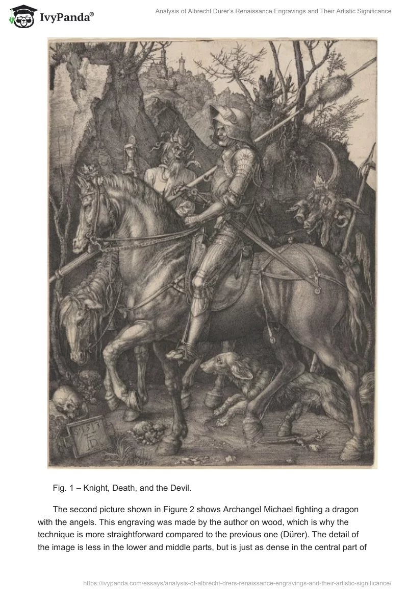 Analysis of Albrecht Dürer’s Renaissance Engravings and Their Artistic Significance. Page 2