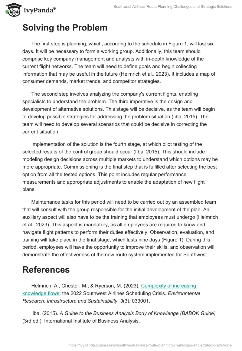Southwest Airlines’ Route Planning Challenges and Strategic Solutions. Page 2