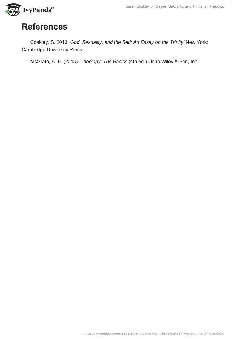 Sarah Coakley on Desire, Sexuality, and Trinitarian Theology. Page 2