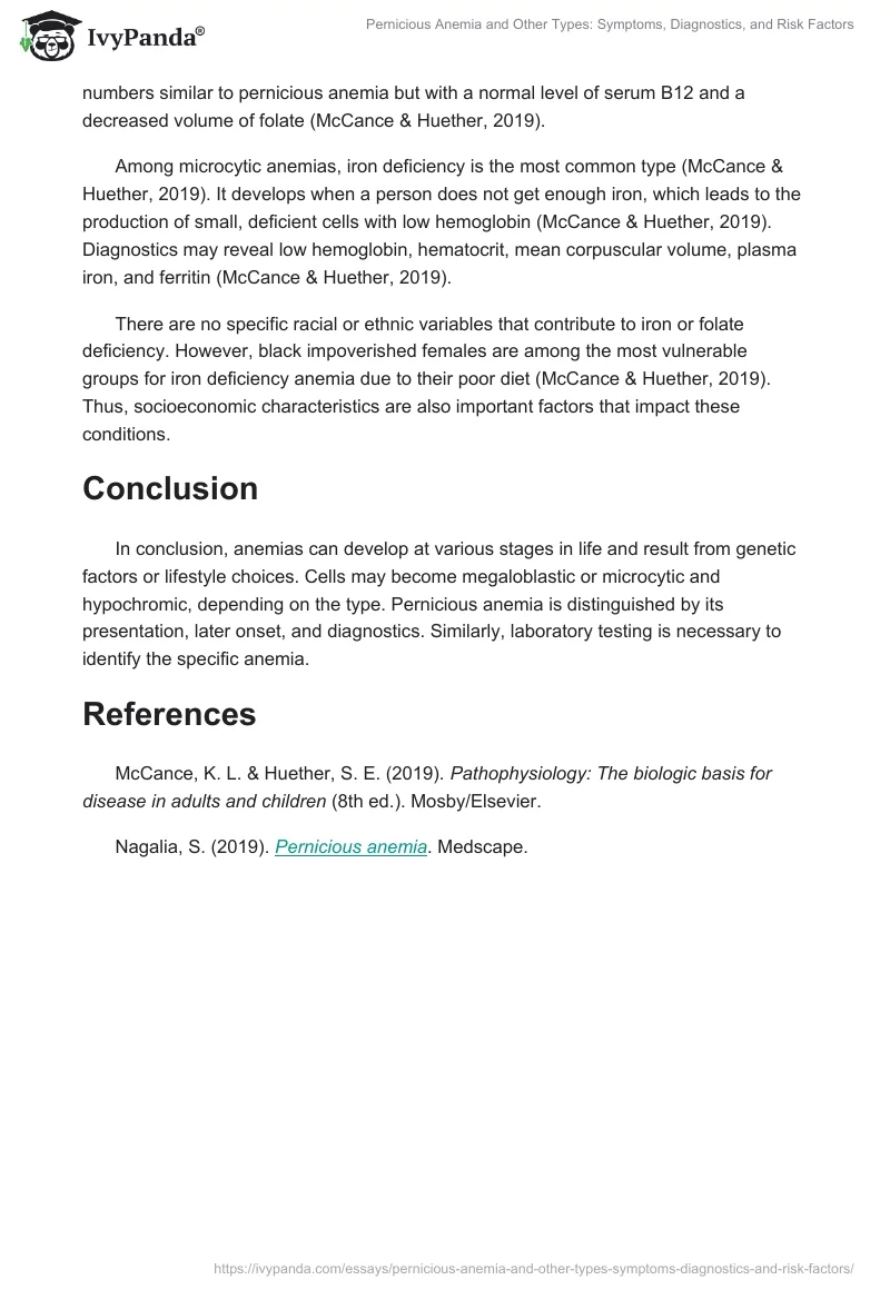 Pernicious Anemia and Other Types: Symptoms, Diagnostics, and Risk Factors. Page 2