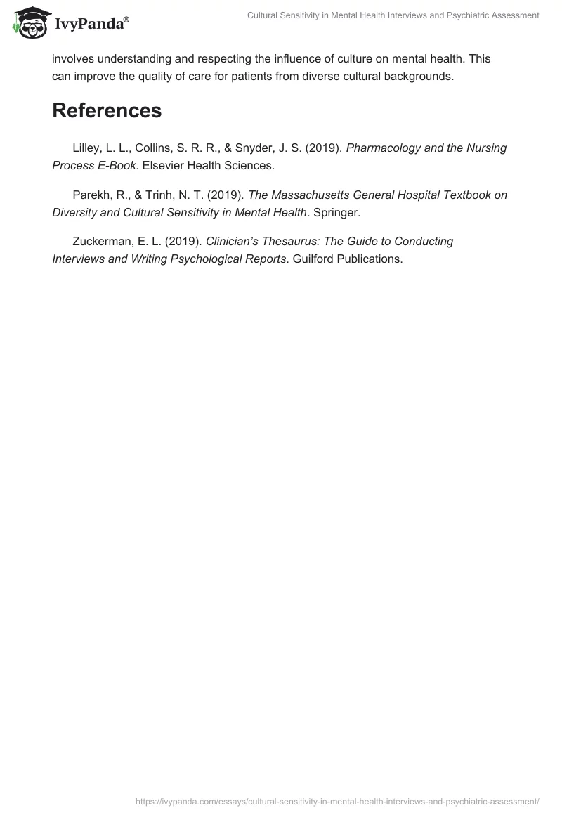 Cultural Sensitivity in Mental Health Interviews and Psychiatric Assessment. Page 2
