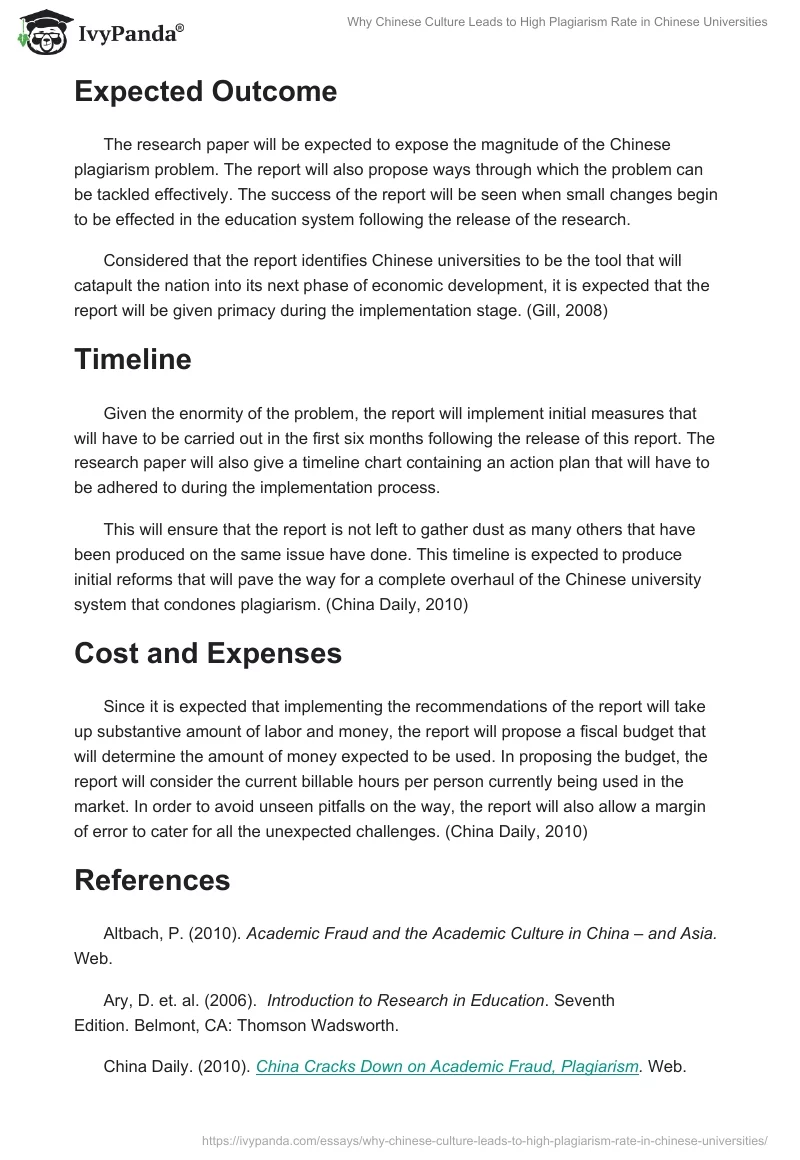 Why Chinese Culture Leads to High Plagiarism Rate in Chinese Universities. Page 3