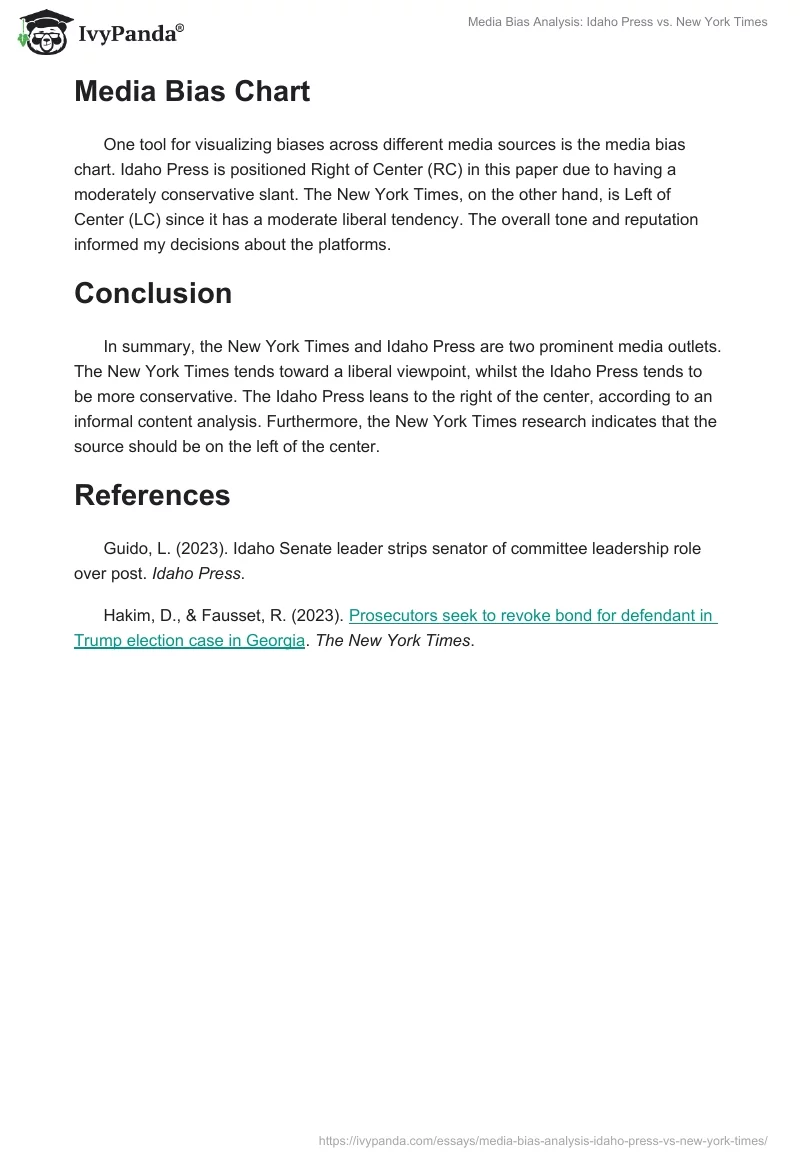 Media Bias Analysis: Idaho Press vs. New York Times. Page 2